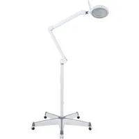 Showlite Lupenlampe LL-6095D-Pro LED Lupenleuchte inkl. Rollenstativ, LED fest integriert, flexibel verstellbar, Helligkeit und Farbtemperatur wählbar