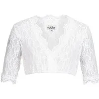 Nübler Dirndlbluse Dirndlbluse 3/4 Arm Laura in Weiß von Nübler