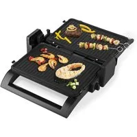 PRINCESS Kontaktgrill Princess 112530 Multi Grill 2-in-1 - Sandwich- und Tischgrill - Wendba, 1500 W, Umkehrbare Platten-Öffnen bis 180°