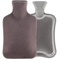 Blumtal Wärmflasche mit Bezug aus Polar Fleece, (für Kinder und Erwachsene, Bettflasche zur Schmerzlinderung, aus Naturkautschuk für Kinder und Erwachsene)