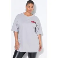 Studio Untold T-Shirt T-Shirt oversized Palmen Halbarm