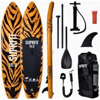 SF SUPRFIT SUP-Board Stand Up Paddling Board aufblasbares Komplett-Set, SUP Board mit doppelter PVC Schichtung - 330x81x15 cm max. 140 kg