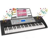 TLGREEN Digitalpiano Keyboard Piano, Digital Klavier 61 Tasten, E-Piano Tastatur, Stagepiano, Home-Keyboard, für Anfänger