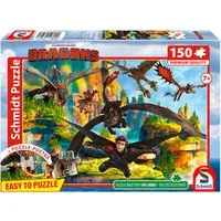 Schmidt Spiele Puzzle Dragons, Fliegende Drachen, 150 Puzzleteile, Made in Europe
