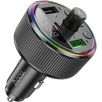 hoco. E82 KFZ-Transmitter Kfz-Stecker (12–24 V) zu USB-A, USB-C, Bluetooth-FM-Transmitter mit Schnellladefunktion (PD/QC 3.0)