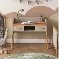 VitaliSpa® Schreibtisch Malia, Cashmere/Artisan/Artisan, 97 x 51 cm mit 2 Schubladen (1-St)