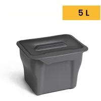 SIEGWERK Einbaumülleimer SIEGWERK - Bio-Mülleimer 557 5l zum Einhängen mit Deckel