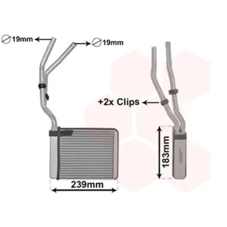 Van Wezel Heizungsk?hler Ford Focus C-Max Kuga I Volvo C30 C70 S40 II V50
