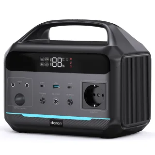 [EU Direct] DaranEner NEOS Portable Power Station 600W 288Wh LiFePO4 Pure Sine Wave Solar Generator Fast Charging Solar
