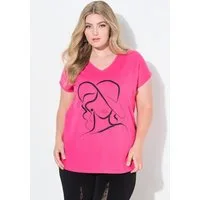 MIAMODA T-Shirt T-Shirt bequeme Passform Frauen-Motiv