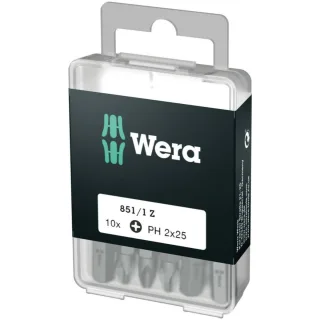 Wera 851/1 Z DIY Bits, PH 2 x 25 mm, 10-teilig - 05072401001