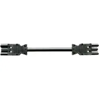 Bachmann Verlängerung H05Z1Z1 3G 1,5mm² L: 1,0m sw GST18 Stromadapter, 1 cm, 375.081