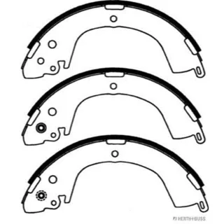 Jakoparts Bremsbacken hinten Mitsubishi L200