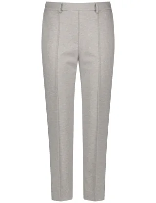 GERRY WEBER Collection - HOSE FREIZEIT VERKUE grey offwhite gemustert - Gr. - 42