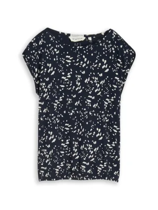 Tom Tailor - T-Shirt aus Baumwolle navy dot - Gr. - XXL