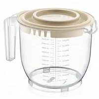B-Home Messbecher 2-in-1 Messbecher & Rührschüssel, mit Deckel 2200 ml, für Backen und Kochen