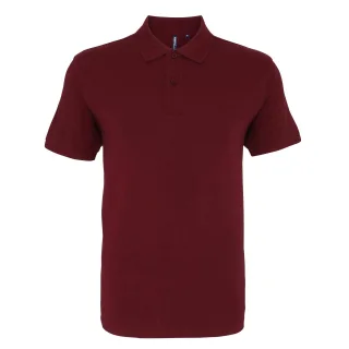 Asquith & Fox Herren-Poloshirt mit kurzen Ärmeln (Burgunderrot)