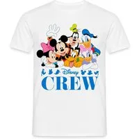 Spreadshirt T-Shirt Mickey & Minnie Pluto Goofy Daisy Donald Crew Männer T-Shirt (1-tlg)