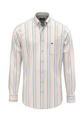 FYNCH-HATTON - Washed Oxford Stripes, B.D., 1/1 pale yellow - Gr. - XXL