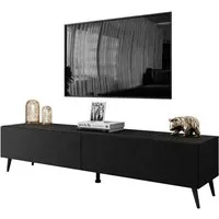 Lookway Lowboard COLETTE MATT TV-Schrank mit Füße und LED Beleuchtung