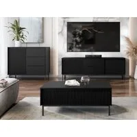 MIRJAN24 Wohnzimmer-Set Ozmi II, (Kommode, TV-Lowboard, Couchtisch), Griffloses Öffnungssystem push to open