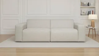 OTTO home 3-Sitzer "Koa, 228 cm, Modulsofa in Cord, Chenille, Struktur, Webstoff" Designsofa, weicher Lounge-Sitzkomfort, Welleunterfederung, bodentief
