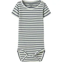 Name It Kurzarmbody NBNBANI SS BODY NOOS Baumwollmischung, Jersey Rippqualität