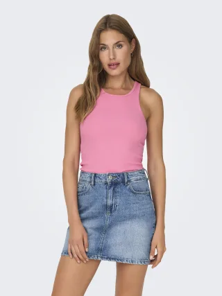 ONLY - ONLKENYA RIB TANK TOP JRS Sachet Pink - Gr. - L