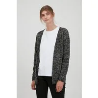 OXMO Strickjacke OXDanila Strickjacke mit aufgerollten Säumen
