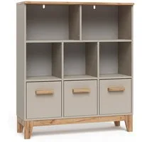 VitaliSpa® Bücherregal Malia, Cashmere/Artisan, 98.4 x 113.4 cm, 1-tlg.