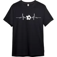 PAULGOS T-Shirt Kinder T-Shirt, Herzschlag mit Fußball