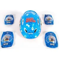 Volare Fahrradhelm Fahrradhelm Fahrrad Helm Knieschoner Ellenbogenschoner Paw Patrol 578, Verstellbarer Kinnriemen,Belüftungsöffnungen,Extra leicht, Gr.51-55cm