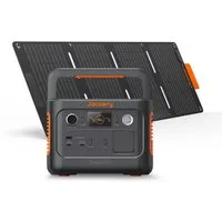 Jackery Stromerzeuger 240 v2 Solargenerator mit 40W Solarpanel, 256Wh Powerstation, 0,6 in kW, 300W AC & 100W USB-C-Ausgang für Outdoor, Camping & Notfall