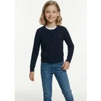 Tommy Hilfiger Strickjacke MINI CABLE CARDIGAN mit kleinem Zopfmuster