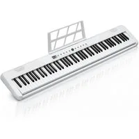 LALAHO Digitalpiano 88 Tasten E Piano halbgewichtete Tastatur Bluetooth, mit Aufnahmefunktion, Metronom & Stereolautsprechern