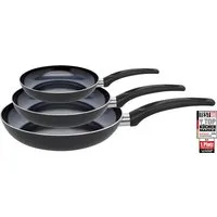 Elo Basic Pfannen-Set Prima Cucina 3 teilig, Aluminium (Set, 3-tlg., je 1 Pfanne Ø 20/24/28 cm), Induktion