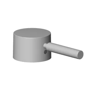Dornbracht Griff für Wanne Stand Ersatzteile 90206600400 52 x 35 x 117 mm Chrom 90206600400-00
