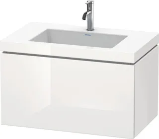 Duravit L-Cube c-bonded Set wandhängend Weiß Hochglanz 800x480x500 mm - LC6917O8585 LC6917O8585