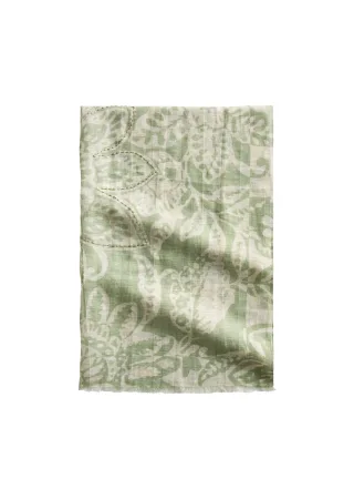 Marc OPolo Casual - Schal mit floralem Print grün/weiß