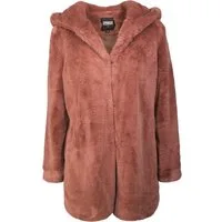 URBAN CLASSICS Parka Urban Classics Damen Ladies Hooded Teddy Coat (1-St)