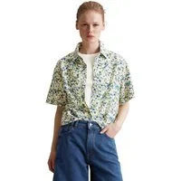 Marc O'Polo DENIM Kurzarmbluse aus LENZING™ ECOVERO™-Mix