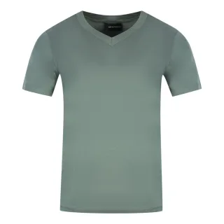 Emporio Armani - T-Shirt für Herren/Damen Unisex, V-Ausschnitt (Dunkelgrau)