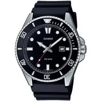 CASIO TIMELESS COLLECTION Quarzuhr MDV-107-1A1VEF, Armbanduhr, Herrenuhr,bis 20 bar wasserdicht, Datum, Resinarmband