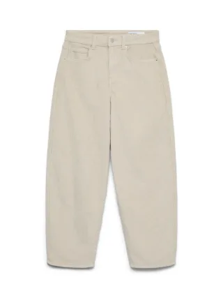 VERO MODA - VMBILLIE HR BARREL ANK CORD PANTS NOOS Oatmeal - Gr. - 30