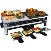 Steba Raclette RC 108, 8 Raclettepfännchen, 2000 W