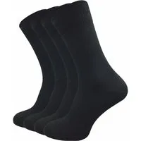 GAWILO Businesssocken für Herren - absolut blickdicht dank doppelt verstrickter Garne (4 Paar) Spitze handgekettelt - ohne drückende Naht - 94 % Baumwolle