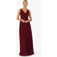 Kraimod Abendkleid mit V-ausschnitt vorne und Rückenausschnitt hinten