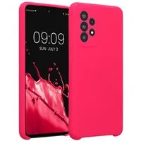 kwmobile Handyhülle Handyhülle für Samsung Galaxy A52 / A52 5G / A52s 5G Hülle, Hülle Silikon gummiert - Handyhülle - Handy Case in Neon Pink