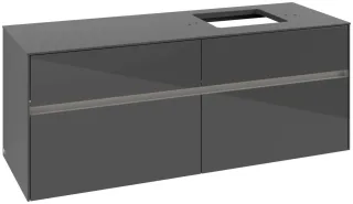 Villeroy & Boch Waschtischunterschrank Collaro C133B0 1400x548x500mm mit Beleuchtung Glossy Grey C133B0FP