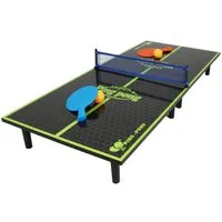 BURI Mini-Tischtennisplatte Mini Tischtennisplatte 90x40cm Tischtennis Pingpong Spielfeld Indoor